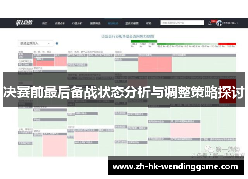 决赛前最后备战状态分析与调整策略探讨